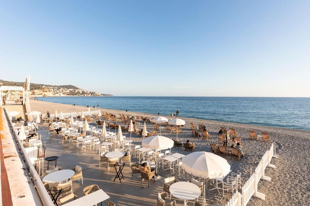 니스 Promenade, 2Pieces Chic Et Clim Avec Terrasse 아파트 외부 사진