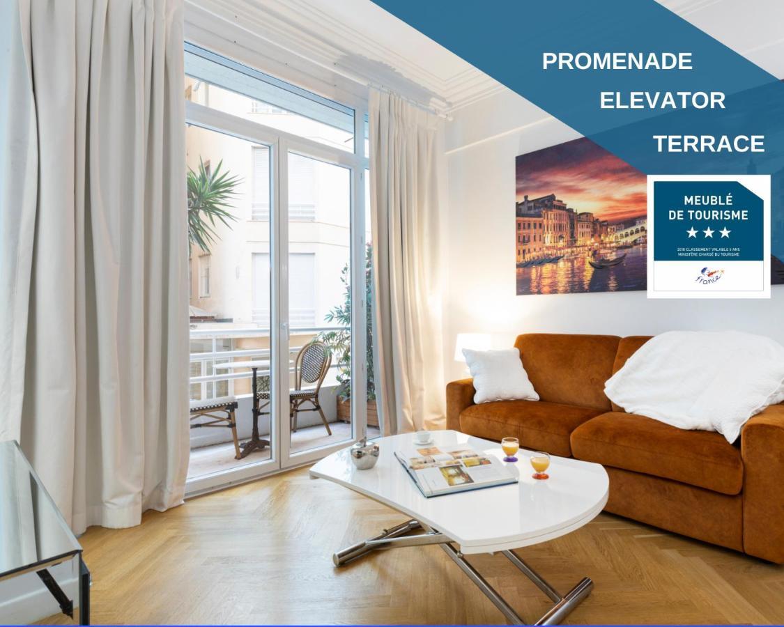 니스 Promenade, 2Pieces Chic Et Clim Avec Terrasse 아파트 외부 사진